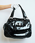 Tote, &pound;120, Handbags, Black, Patent Leather, Front view